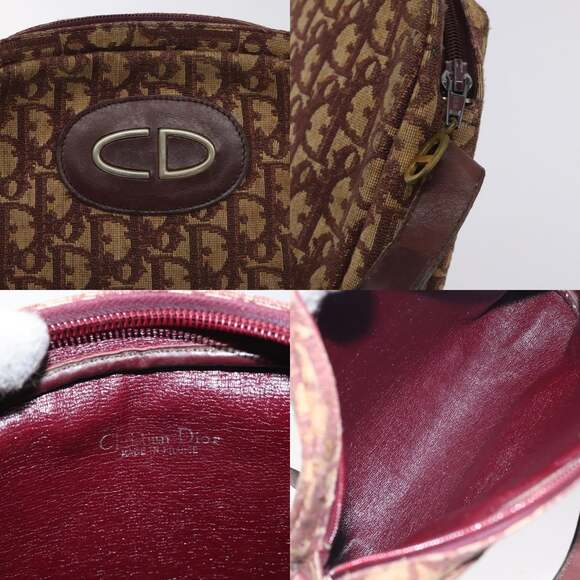 DIOR Trotter Canvas Shoulder Bag Red - Picture 11 of 12